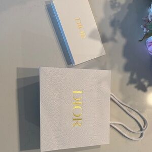 Dior White and Gold Luxury Bag Set